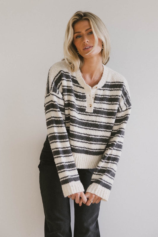 Kamryn Striped Knit Top - FINAL SALE