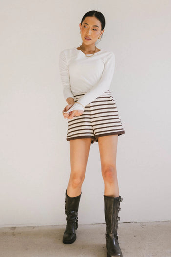 Kendra Basic Top in Ivory - FINAL SALE