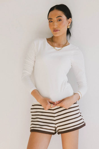 Kendra Basic Top in Ivory - FINAL SALE