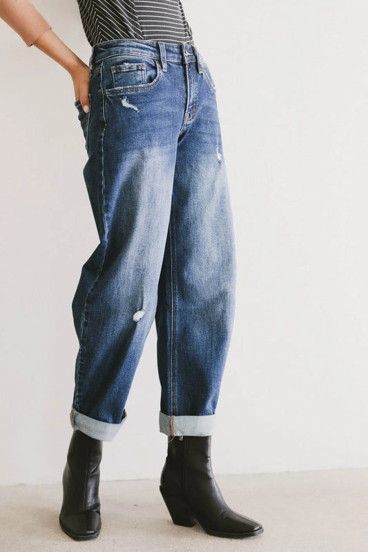 Tara Cuffed Barrel Jeans