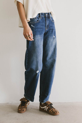 Tara Cuffed Barrel Jeans - FINAL SALE
