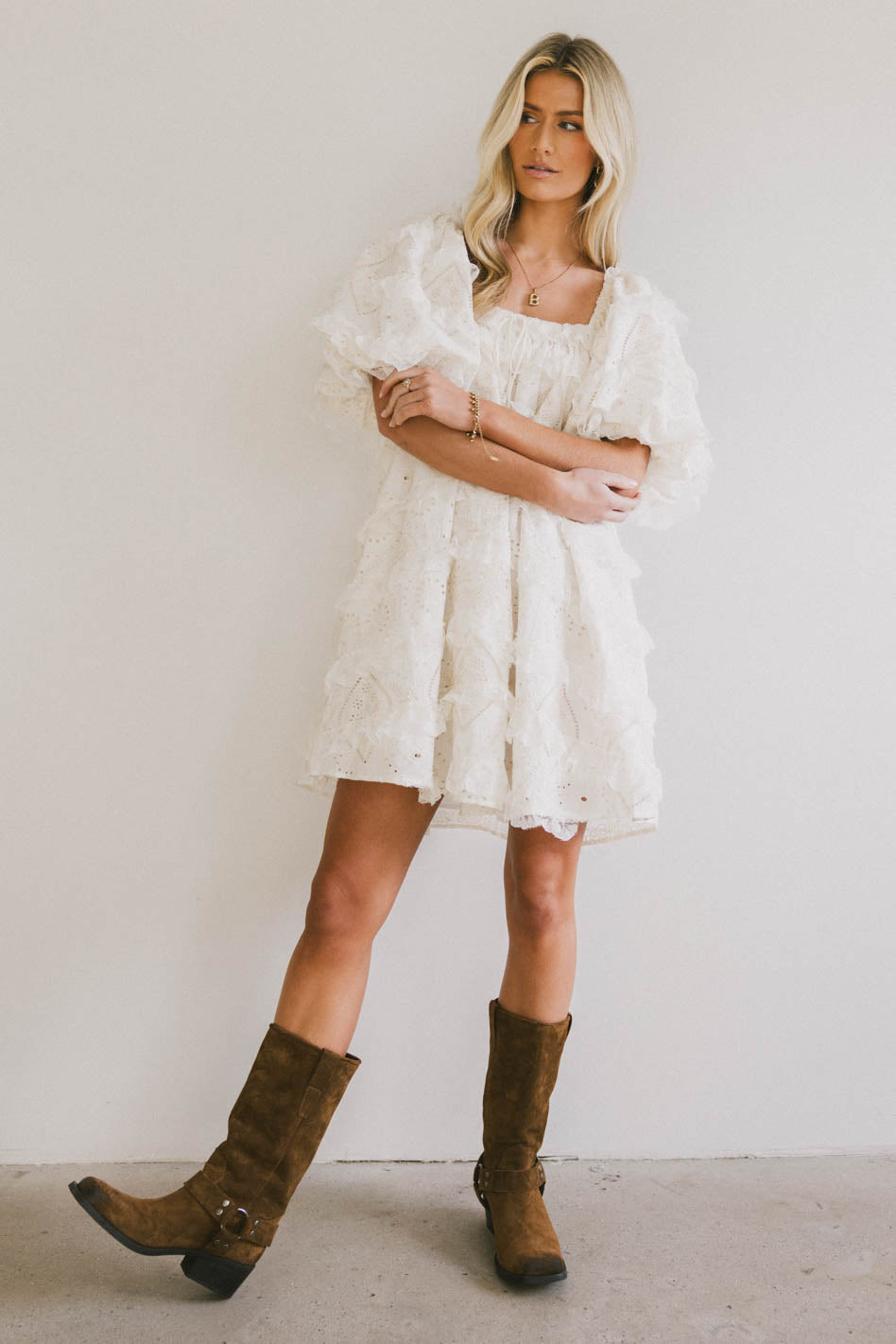hoco dresses 2025 Say I Do White Babydoll Dress – Shop the Mint