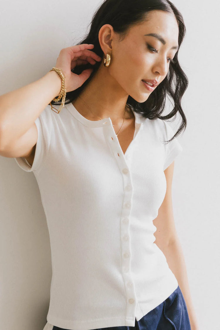 White basic top