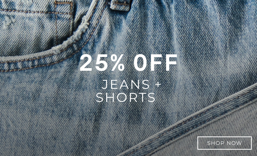 25% OFF jeans and jean shorts