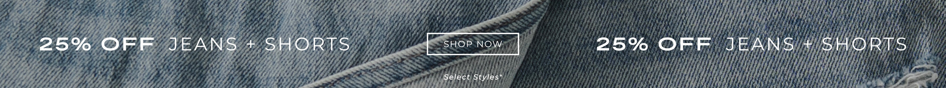 25% OFF jeans and jean shorts
