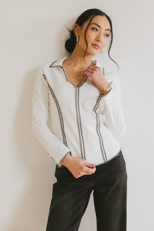 Rhys Collared Top - FINAL SALE