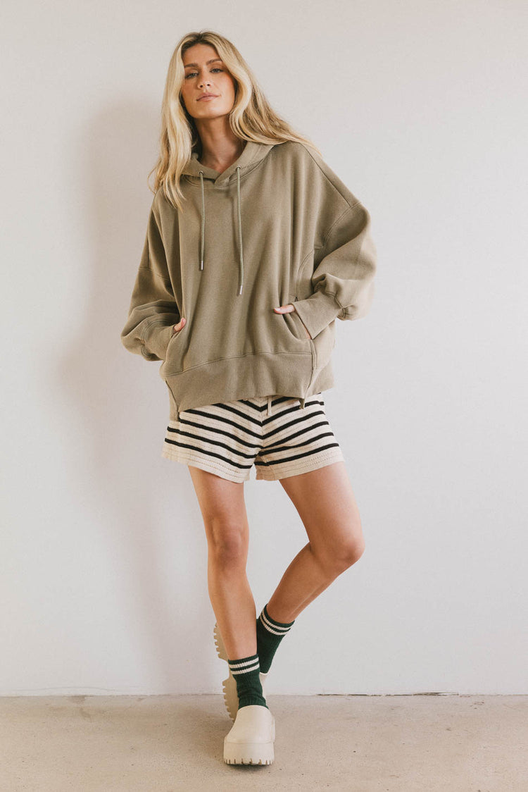 oversize sage hoodie