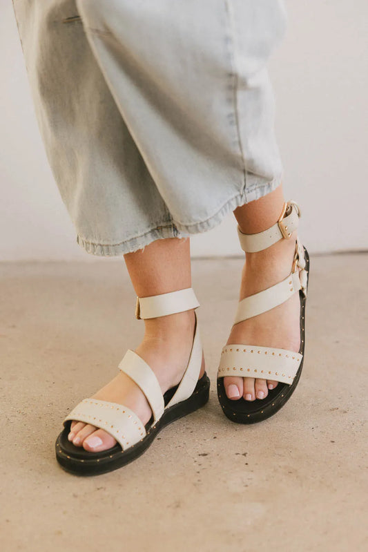 White sandals shoes 