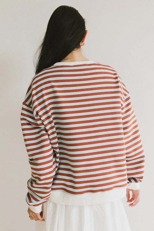 Striped plain color top