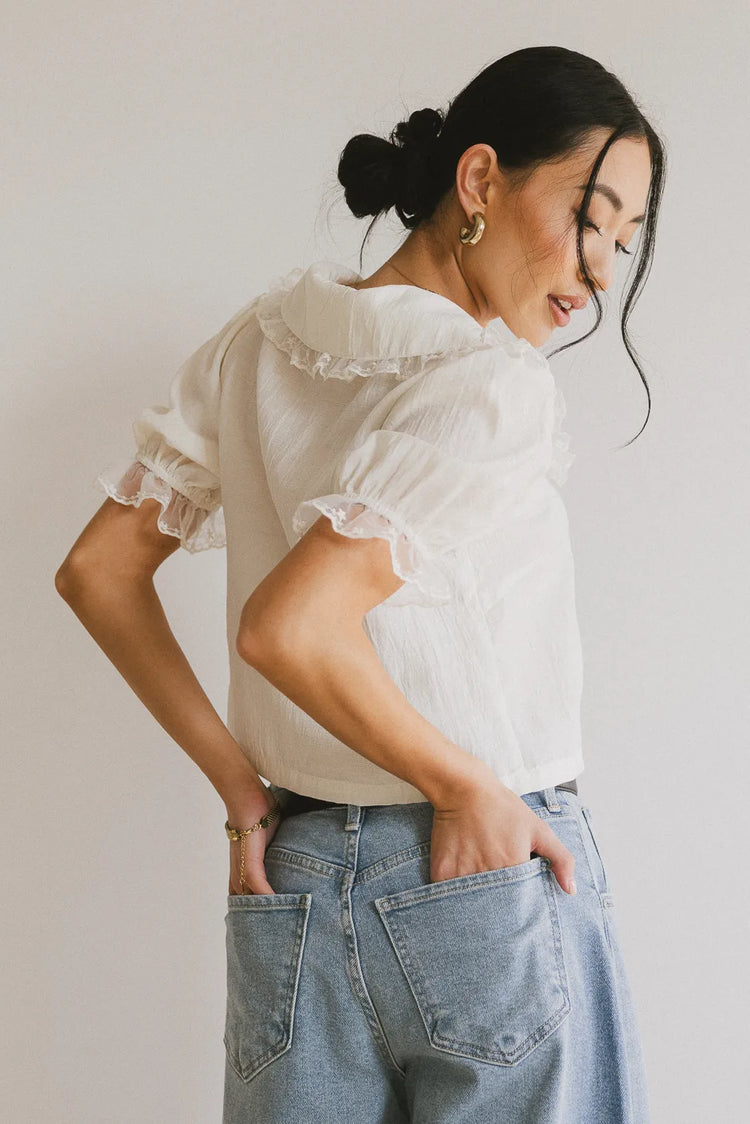 Blouse in ivory 