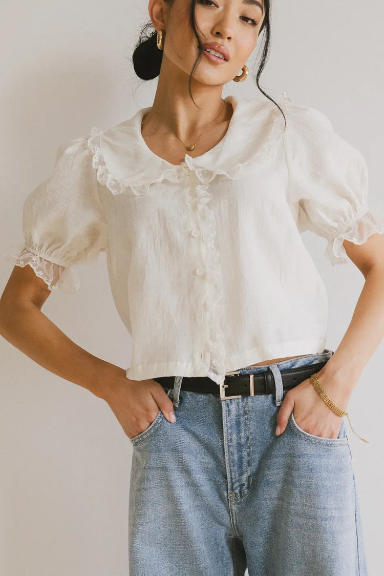 Button up top in ivory 