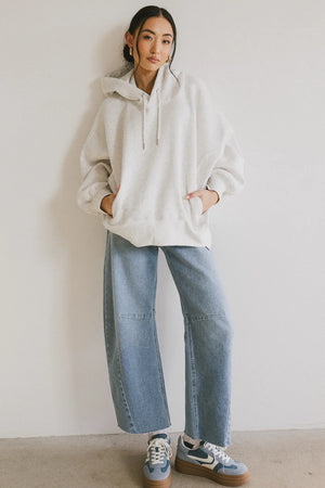 Andie Oversized Hoodie in Grey