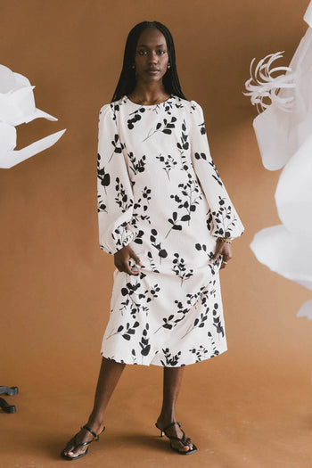 Midi dress in multi color 