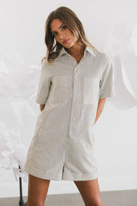 Two hand pockets jumpsuit in white 