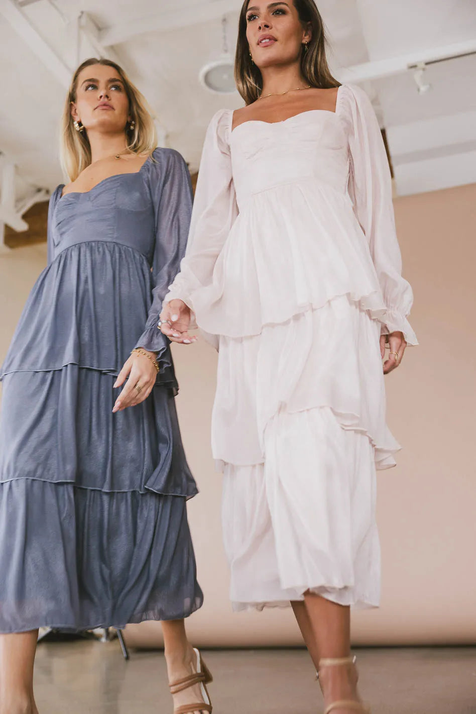 Long Sleeve Midi Dresses