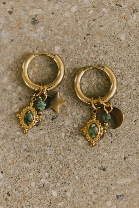 Gold earrings 