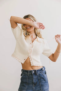 Button up top in cream 