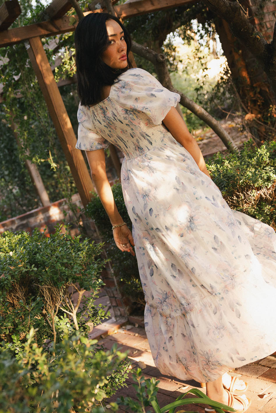 Kendry Floral Maxi Dress in Blue - FINAL SALE Kendry Floral Maxi Dress in Blue - FINAL SALE