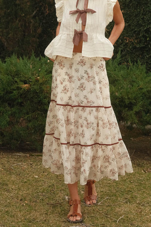 Inara Floral Midi Skirt - FINAL SALE