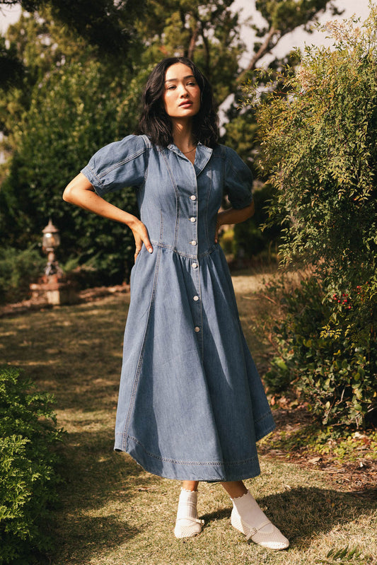 Mylie Denim Maxi Dress