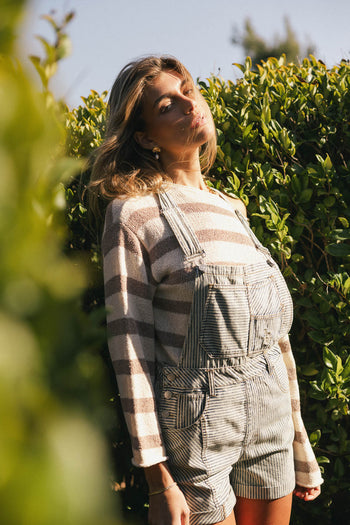 Carstyn Striped Shortalls - FINAL SALE
