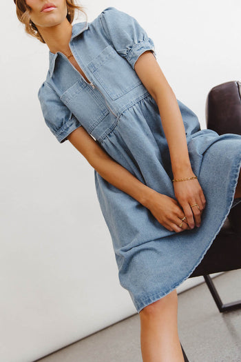 Georgia Denim Midi Dress - FINAL SALE Georgia Denim Midi Dress - FINAL SALE