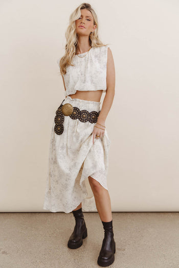 Trinity Floral Midi Skirt - FINAL SALE