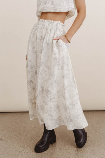 Trinity Floral Midi Skirt - FINAL SALE