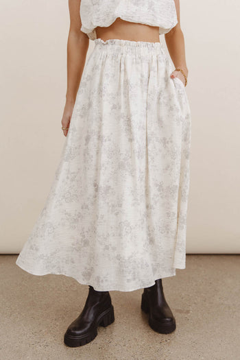 Trinity Floral Midi Skirt - FINAL SALE