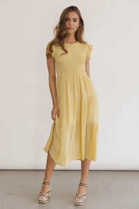 Midi yellow dress