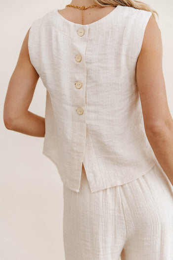 Debbie Tank Top in Oatmeal - FINAL SALE