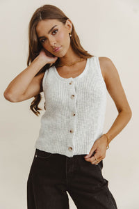 Button up sweater vest 