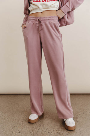 Balance Wide Leg Pants in Mauve