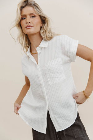 Kepner Pinstripe Top