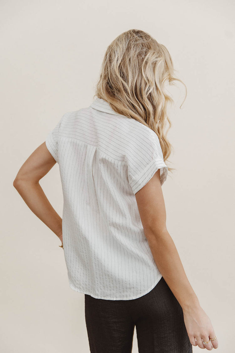 Woven top in white 