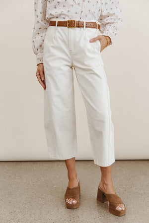 Sephrina Barrel Pants in Ecru - FINAL SALE