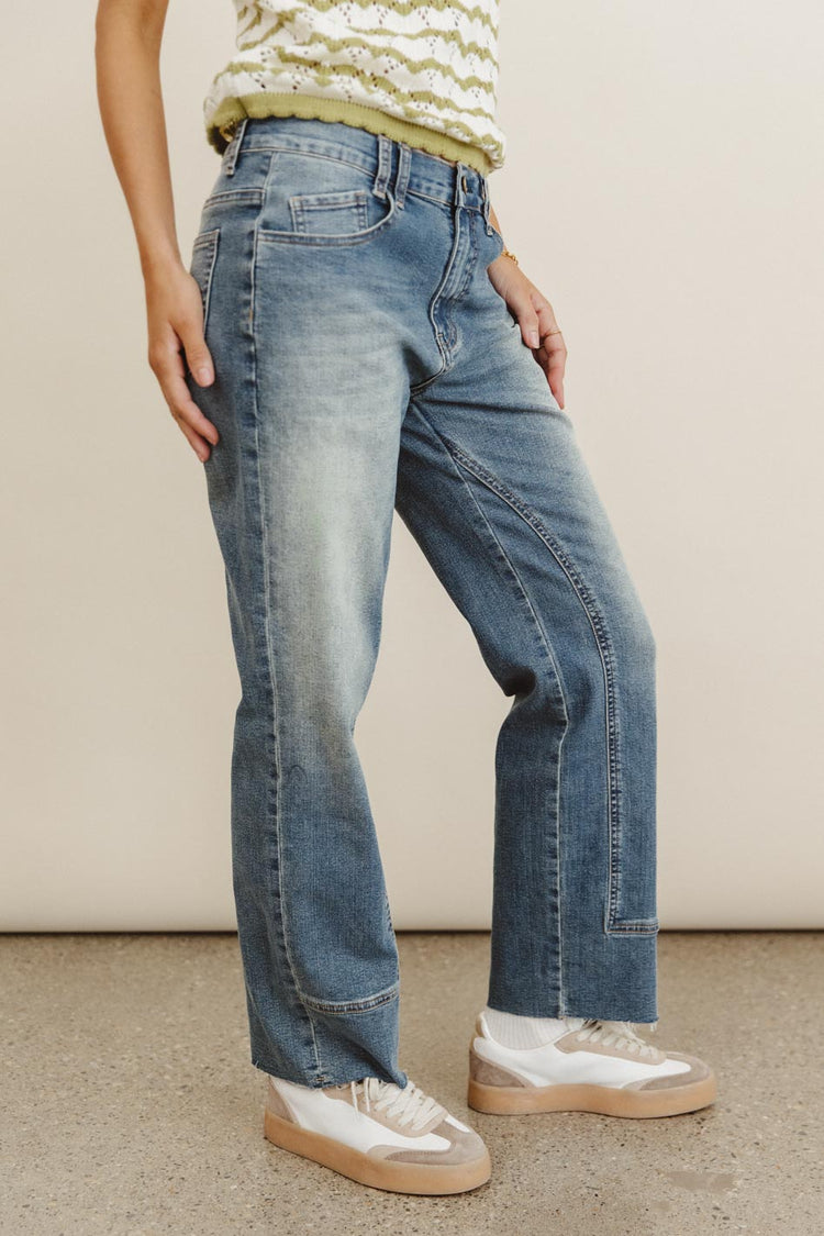 Denim in medium wash 