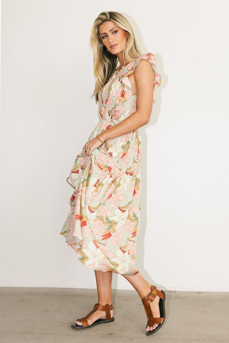 floral midi dress
