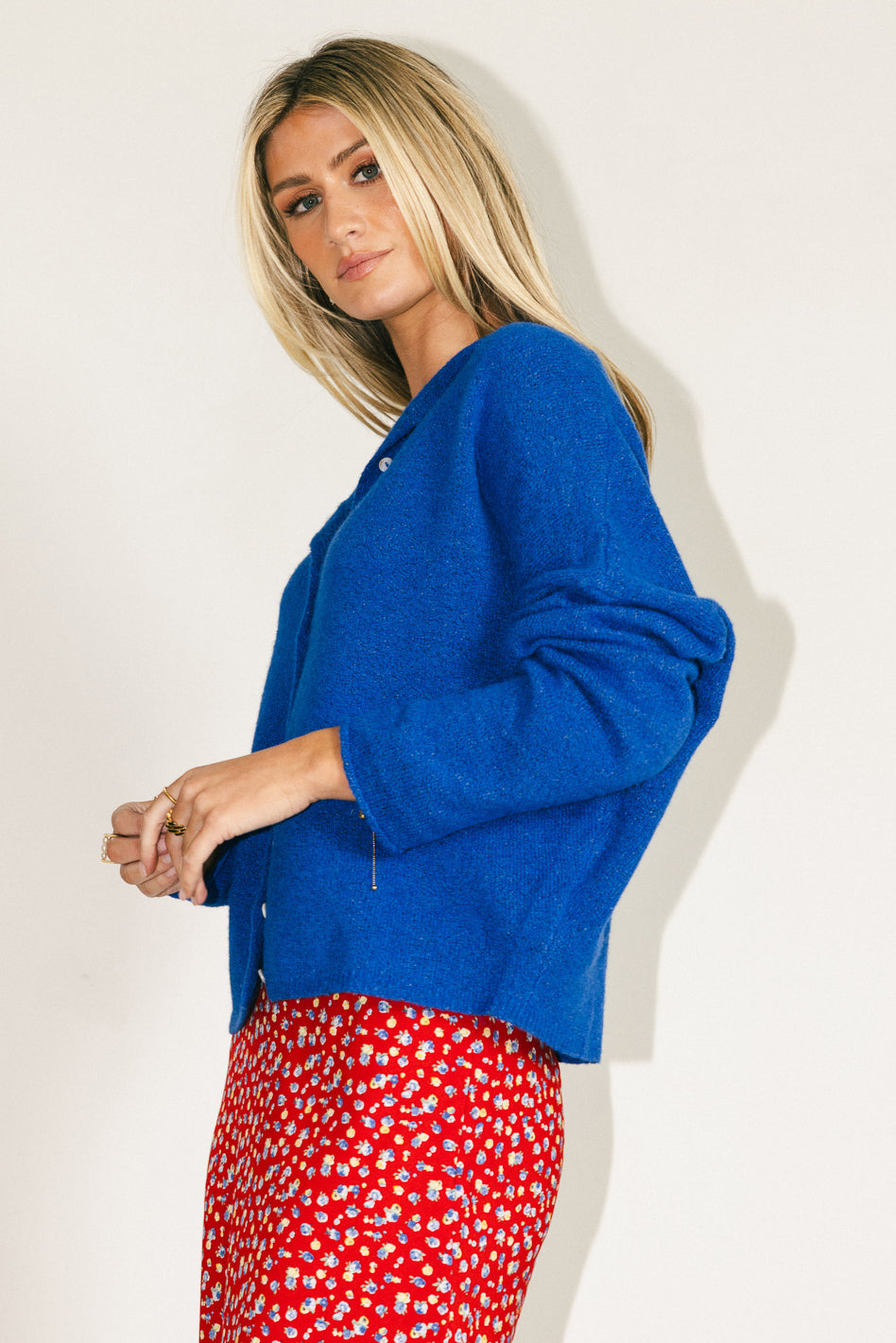 Maci Cardigan in Blue - FINAL SALE