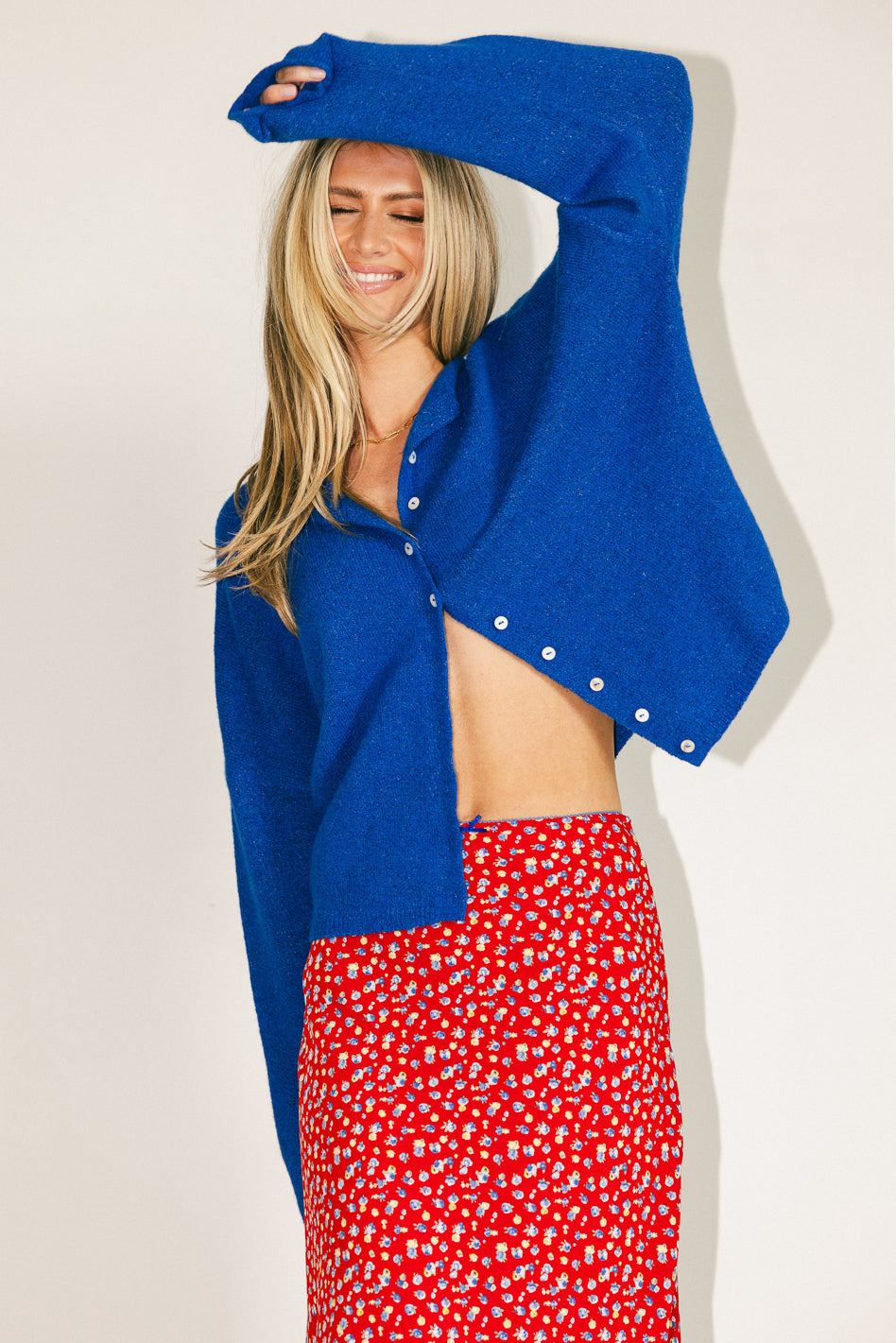 Maci Cardigan in Blue - FINAL SALE