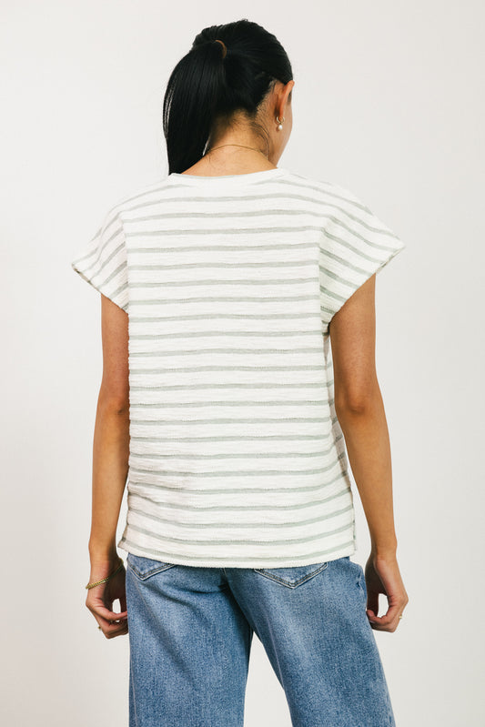 short sleeve stripe top