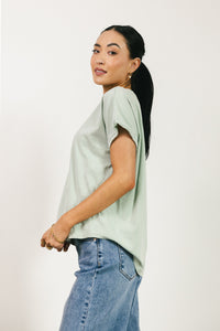 KNIT SAGE TOP