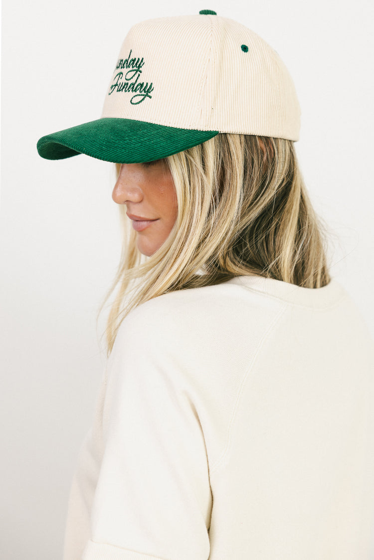 graphic cream cap 