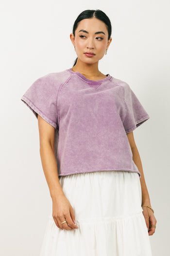 Sierra Cap Sleeve Top in Mauve - FINAL SALE