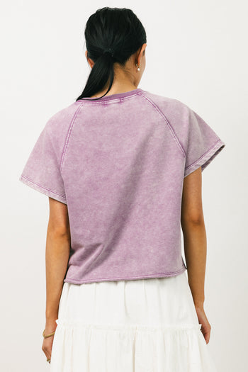 Sierra Cap Sleeve Top in Mauve - FINAL SALE