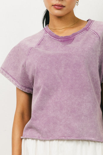 Sierra Cap Sleeve Top in Mauve - FINAL SALE