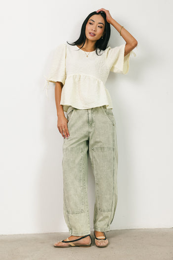 olive barrel jeans