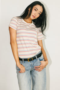 white striped t-shirt