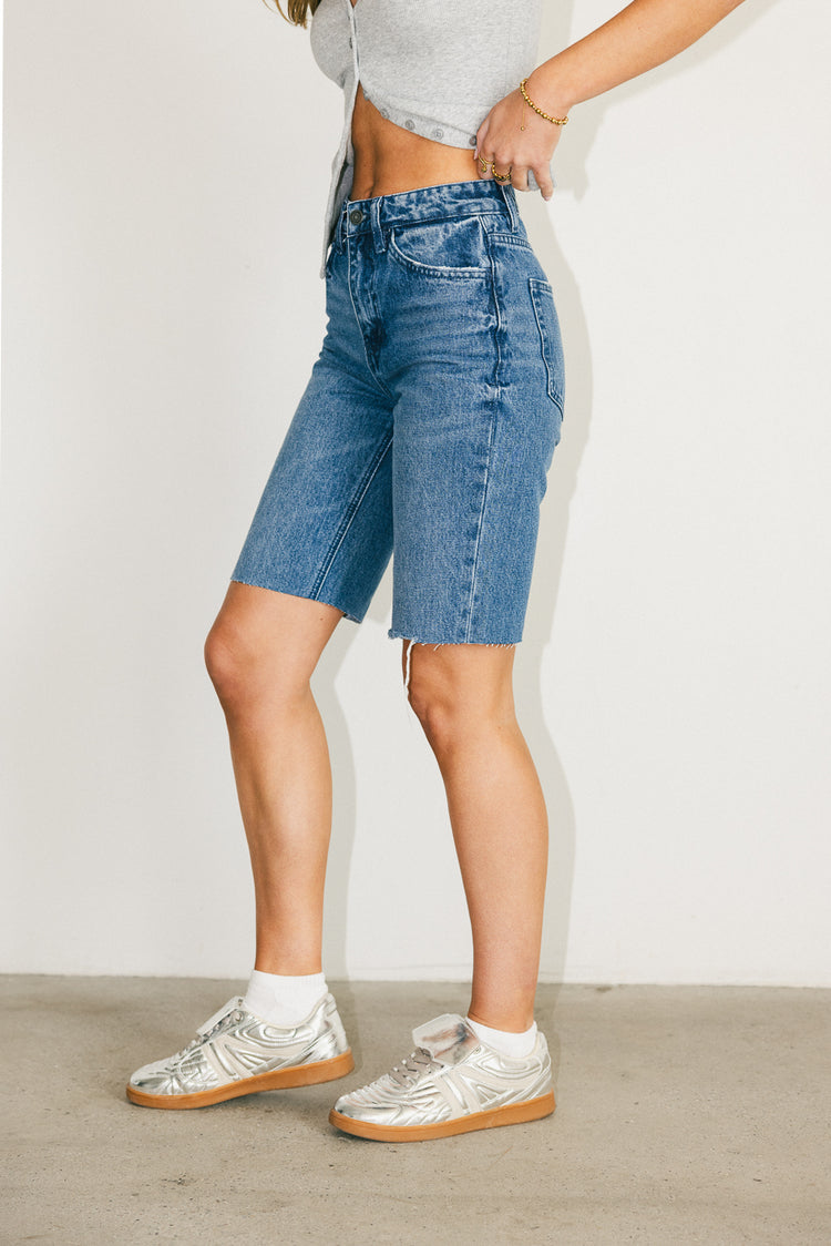 denim bermudas