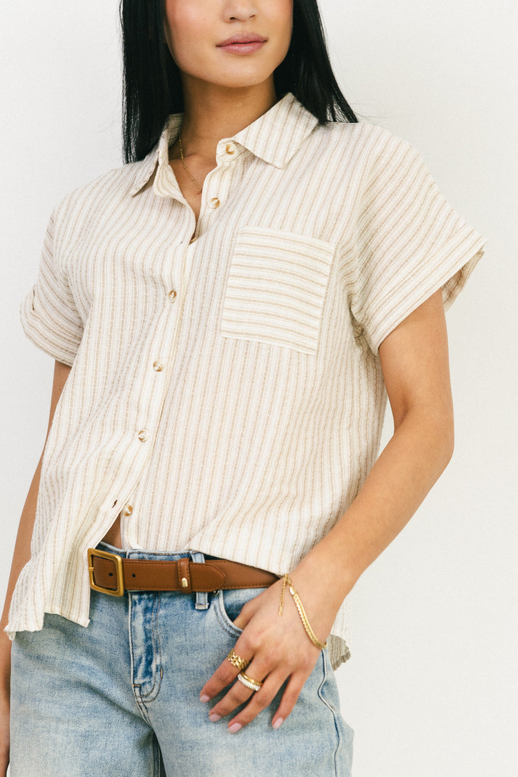 check pocket on button up top